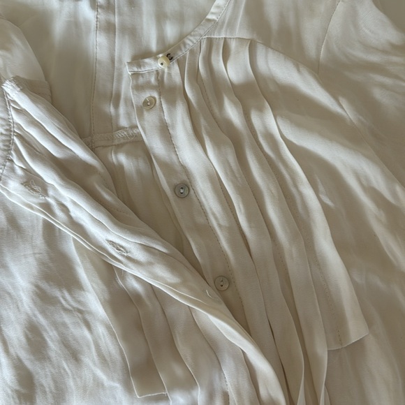 Cream Zara Blouse Top Dressy - Picture 4 of 4